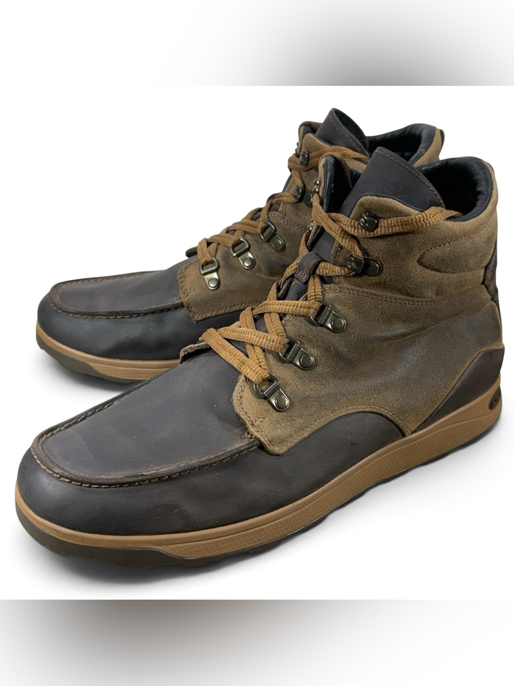 Chaco Otter Performance Hiking Boots Leather Lace-up Brown Men's Size 11